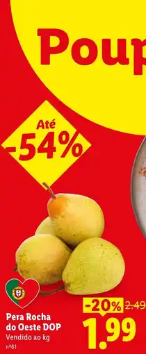 Lidl Pera Rocha do Oeste DOP promoção