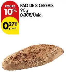 Pingo Doce Pão de 8 cereais promoção