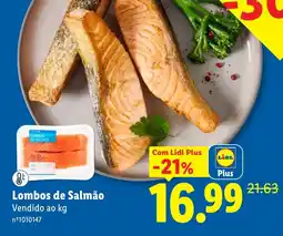 Lidl Lombos de Salmão promoção