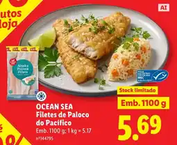 Lidl Ocean Sea Filetes de Paloco do Pacífico promoção
