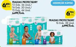 Pingo Doce Fraldas protect&dry cuida bebé promoção