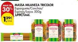 Pingo Doce Massa milaneza tricolor promoção