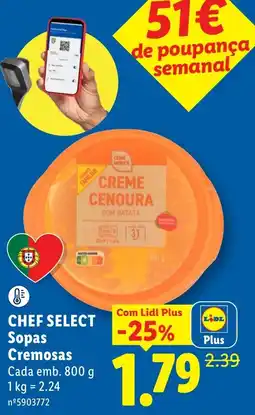 Lidl chef select sopas cremosas promoção