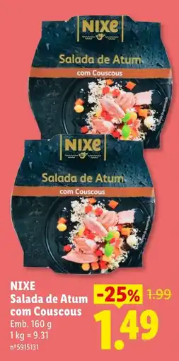 Lidl Nixe salada de atum com couscous promoção