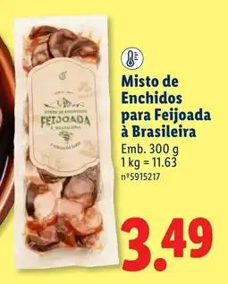 Lidl Misto de Enchidos para Feijoada à Brasileira promoção
