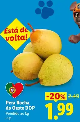 Lidl Pera Rocha do Oeste DOP promoção
