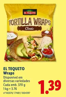 Lidl el tequito wraps promoção