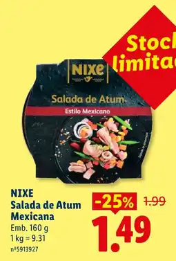 Lidl Nixe salada de atum mexicana promoção