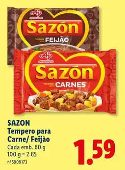 Lidl Sazon tempero para carne/ feijão promoção