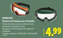 Lidl Óculos de Proteção para Trabalho Parkside promoção