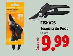 Lidl Fiskars tesoura de poda promoção