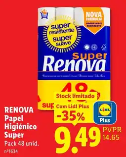 Lidl Renova Papel Higiênico Super promoção