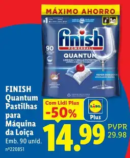 Lidl Finish quantum pastilhas para máquina da loiça promoção