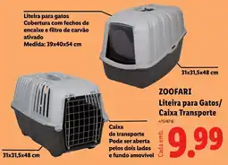 Lidl Zoofari liteira para gatos/caixa transporte promoção