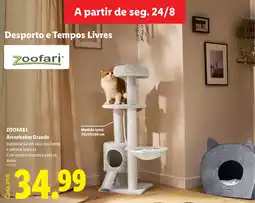 Lidl Zoofari arranhador grande promoção