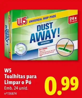 W5 Toalhitas para Limpar o Pó