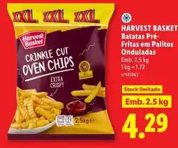 Lidl Harvest Basket batatas pré-fritas em palitos onduladas promoção