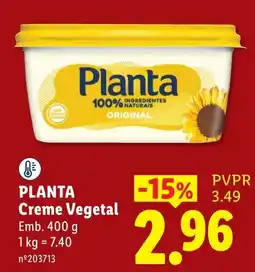 Lidl Planta Creme Vegetal promoção