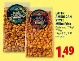 Lidl Latin american style milho frito promoção