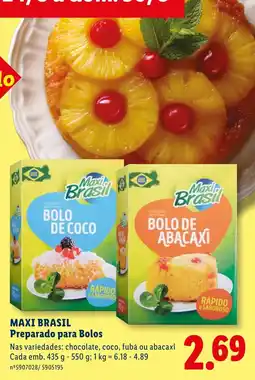 Lidl Maxi Brasil Preparado para Bolos promoção