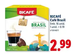 Lidl Bicafé Café Brasil promoção