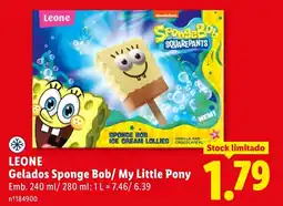 Lidl Leone gelados sponge bob/my little pony promoção