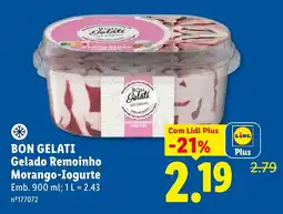 Lidl Bon gelati gelado remoinho morango-iogurte promoção