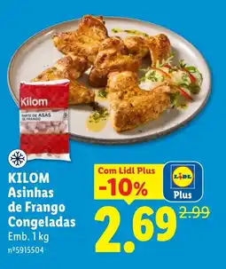 Lidl Kilom Asinhas de Frango Congeladas promoção