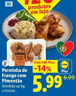 Lidl Perninha de frango com pimentão promoção