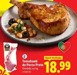 Lidl Tomahawk de Porco Preto promoção