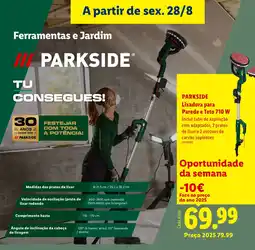 Lidl Parkside lixadora para parede e teto 710 w promoção