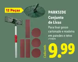 Lidl parkside conjunto de lixas promoção