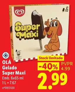 Lidl Olá Gelado Super Maxi promoção