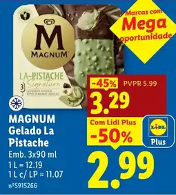 Lidl magnum gelado la pistache promoção