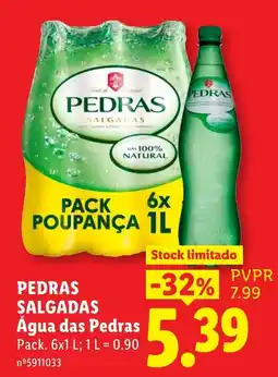 Lidl Pedras salgadas água das pedras promoção