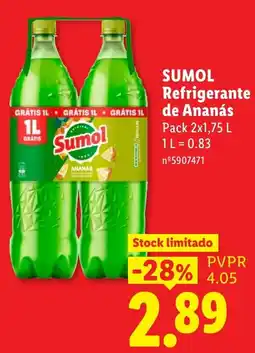 Lidl Sumol Refrigerante de Ananás promoção