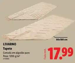 Lidl Livarno tapete promoção