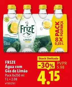 Lidl Frize Água com Gás de Limão promoção