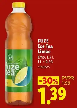 Lidl fuze tea ice tea limão promoção