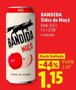 Lidl Bandida sidra de maçã promoção