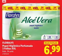 Lidl Floralys papel higiênico perfumado promoção