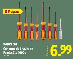 Lidl Parkside conjunto de chaves de fendas iso 1000v promoção
