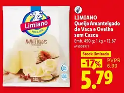Lidl Limiano Queijo Amanteigado de Vaca e Ovelha sem Casca promoção