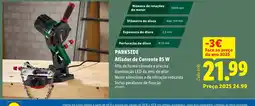 Lidl Parkside afiador de corrente 85 w promoção