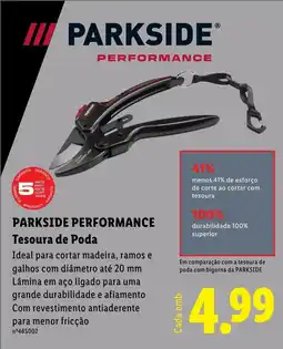 Lidl Parkside performance tesoura de poda promoção