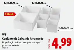 Lidl Conjunto de Caixas de Arrumação promoção