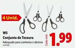 Lidl Conjunto de Tesoura promoção
