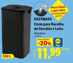 Lidl Easymaxx Cesto para Recolha de Garrafas e Latas promoção