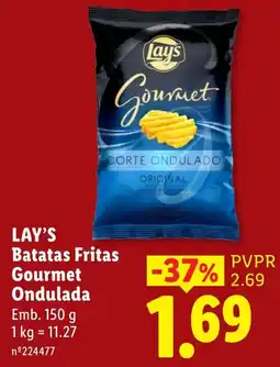 Lidl Lay's Batatas Fritas Gourmet Ondulada promoção