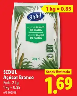 Lidl Sidul Açúcar Branco promoção
